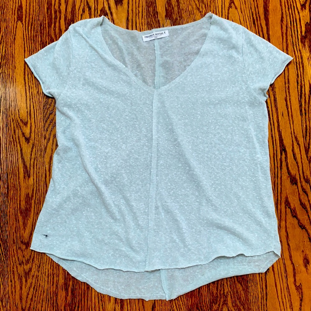 Mint Green Project Social T V Neck